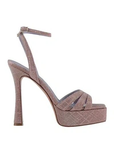 Albano Woman Sandals Pink Size 9 Leather