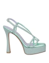 Albano Sandals Green In Blue