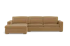 Albany Park Barton Chaise Sectional In Brown