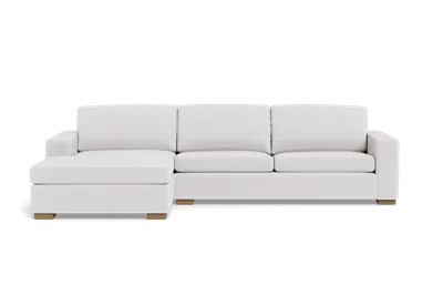 Albany Park Barton Chaise Sectional In White