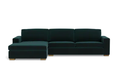 Albany Park Barton Chaise Sectional In Green