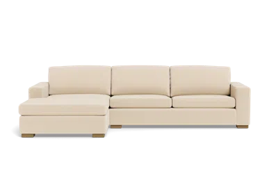Albany Park Barton Chaise Sectional In Brown