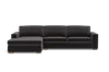 Albany Park Barton Chaise Sectional In Black