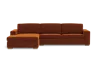 Albany Park Barton Chaise Sectional In Brown