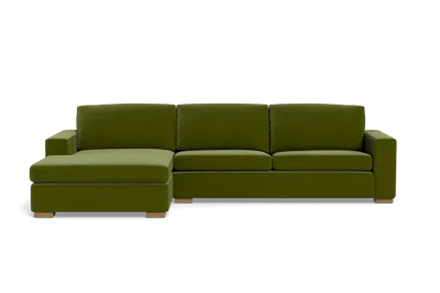 Albany Park Barton Chaise Sectional In Green