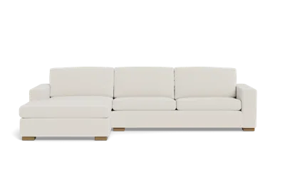 Albany Park Barton Chaise Sectional In White