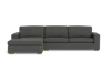 Albany Park Barton Chaise Sectional In Black