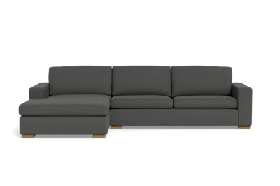 Albany Park Barton Chaise Sectional In Black