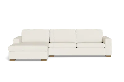 Albany Park Barton Chaise Sectional In White