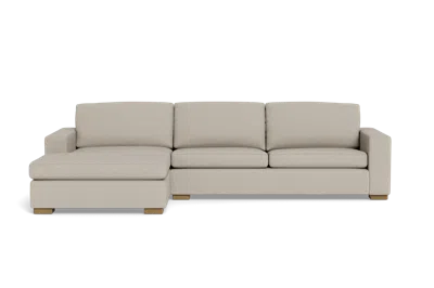 Albany Park Barton Chaise Sectional In Brown