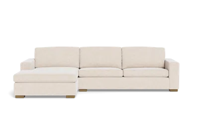 Albany Park Barton Chaise Sectional In White