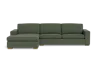 Albany Park Barton Chaise Sectional In Green