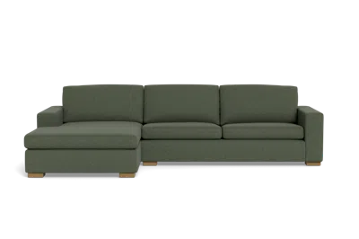 Albany Park Barton Chaise Sectional In Green