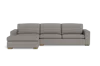 Albany Park Barton Chaise Sectional In Gray