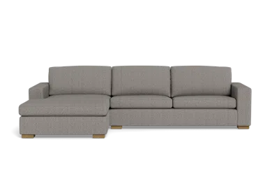 Albany Park Barton Chaise Sectional In Gray