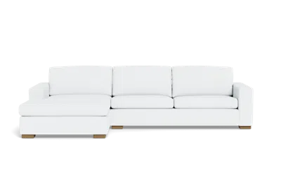 Albany Park Barton Chaise Sectional In White