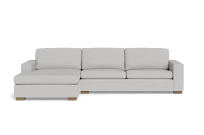 Albany Park Barton Chaise Sectional In Gray