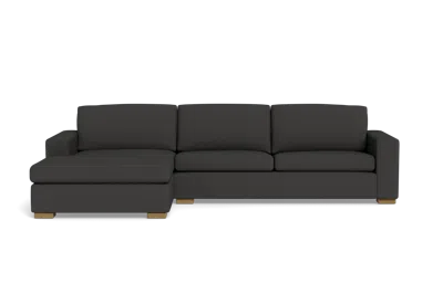 Albany Park Barton Chaise Sectional In Black