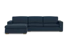 Albany Park Barton Chaise Sectional In Blue