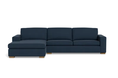 Albany Park Barton Chaise Sectional In Blue