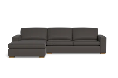 Albany Park Barton Chaise Sectional In Black