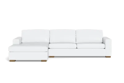 Albany Park Barton Chaise Sectional In White
