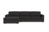 Albany Park Barton Chaise Sectional In Black
