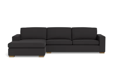 Albany Park Barton Chaise Sectional In Black