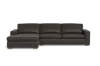 Albany Park Barton Chaise Sectional In Black