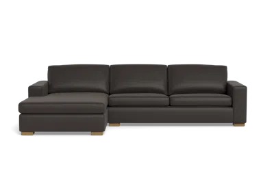 Albany Park Barton Chaise Sectional In Black