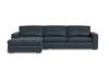 Albany Park Barton Chaise Sectional In Blue