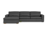 Albany Park Barton Chaise Sectional In Gray