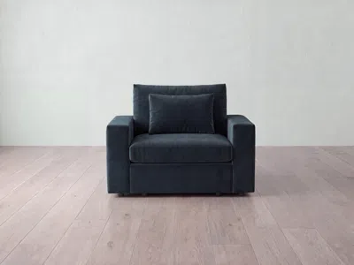 Albany Park Kova Box Armchair In Blue