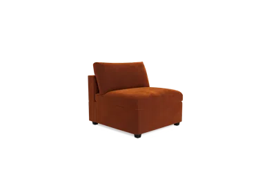 Albany Park Kova Box Cushion Armless In Orange