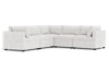 Albany Park Kova Box Cushion Corner Sectional In White