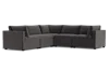 Albany Park Kova Box Cushion Corner Sectional In Gray