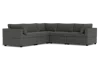 Albany Park Kova Box Cushion Corner Sectional In Gray