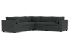 Albany Park Kova Box Cushion Corner Sectional In Gray