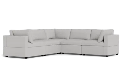 Albany Park Kova Box Cushion Corner Sectional In Gray
