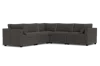 Albany Park Kova Box Cushion Corner Sectional In Gray