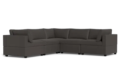 Albany Park Kova Box Cushion Corner Sectional In Gray