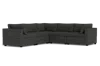 Albany Park Kova Box Cushion Corner Sectional In Black