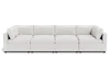 Albany Park Kova Box Cushion Grand Pit In White