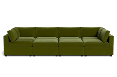 Albany Park Kova Box Cushion Grand Pit In Green