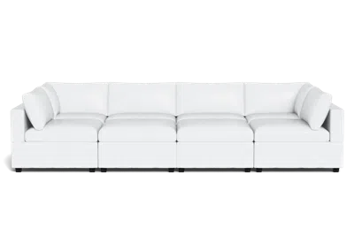 Albany Park Kova Box Cushion Grand Pit In White