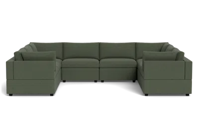 Albany Park Kova Box Cushion Grand U-shape In Green