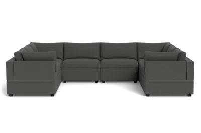 Albany Park Kova Box Cushion Grand U-shape In Gray