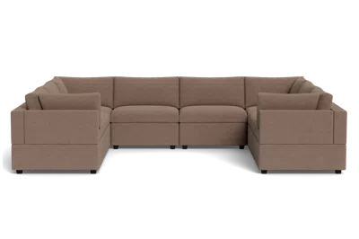 Albany Park Kova Box Cushion Grand U-shape In Brown