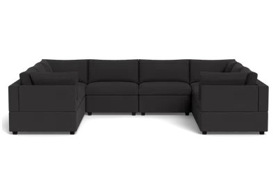 Albany Park Kova Box Cushion Grand U-shape In Black