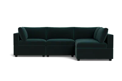 Albany Park Kova Box Cushion L-shape In Green